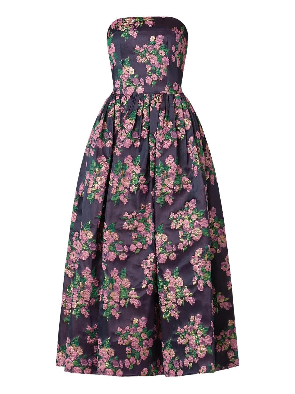 Shoshanna Women's Dana Floral Bandeau Fit & Flare Midi-Dress - Pink Multi
