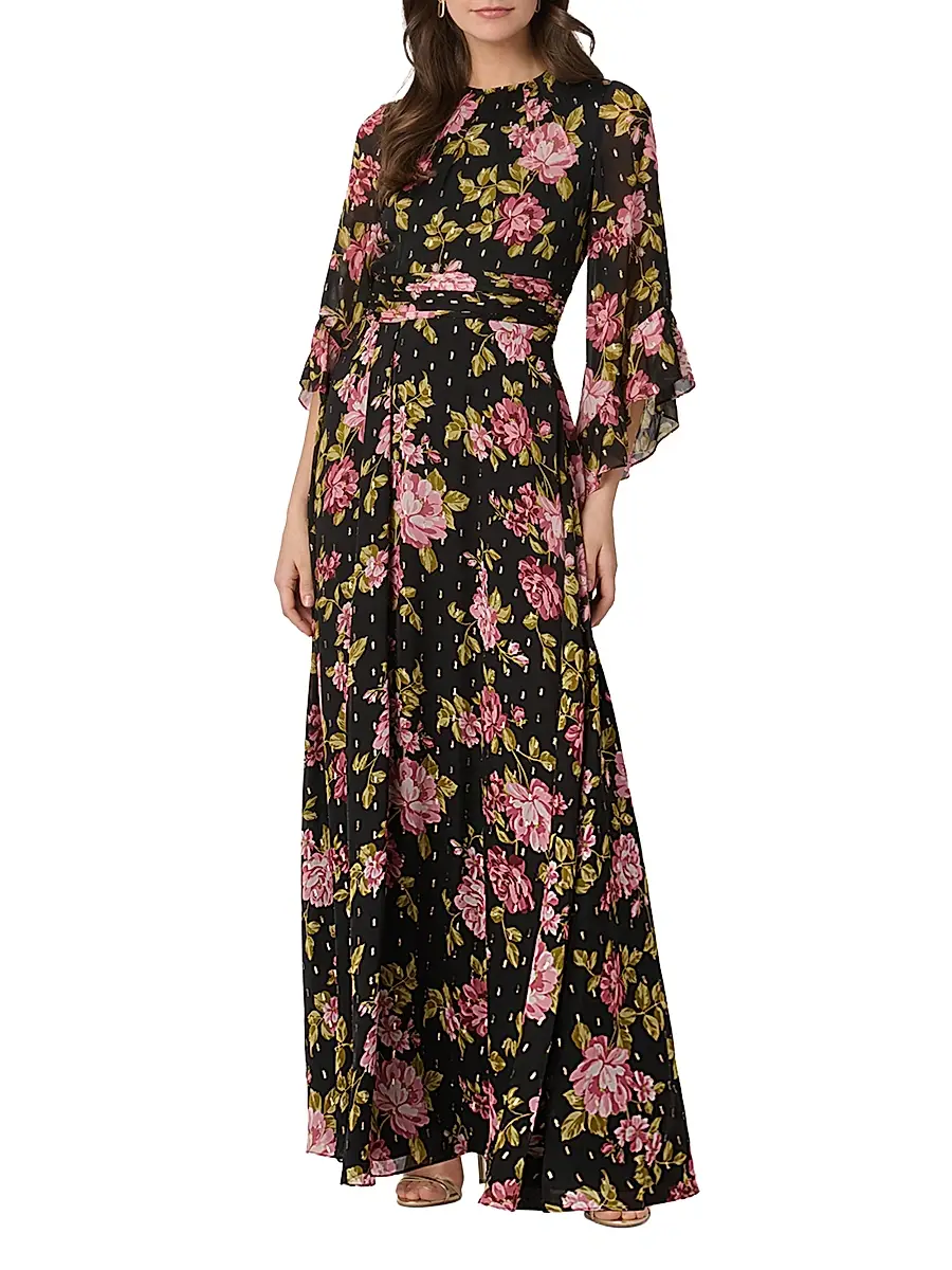 Shoshanna Women's Claretta Floral Maxi Dress | Thumbnail 2 Shoshanna Women's Claretta Floral Maxi Dress | Thumbnail 2
