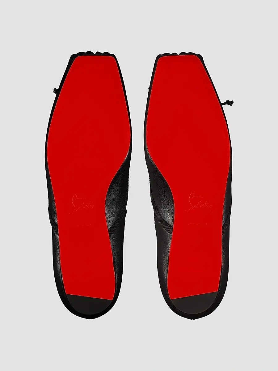 Christian Louboutin Women's Cassiasticina Leather Ballerinas | Thumbnail 5
