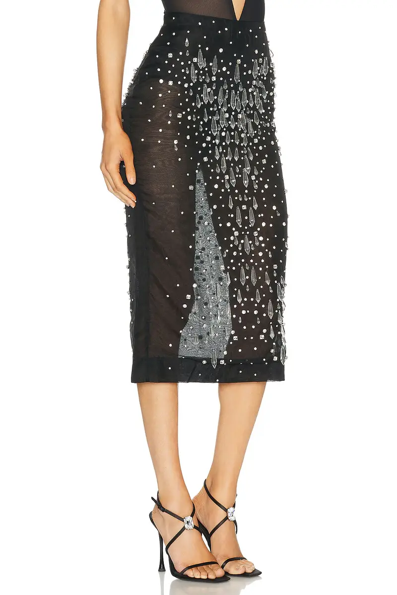 Retrofête Isabel Embellished Skirt | Thumbnail 2 Retrofête Isabel Embellished Skirt | Thumbnail 2