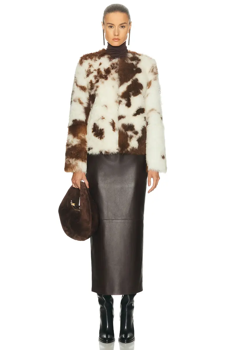 Zimmermann Hypnotic Spot Shearling Jacket | Thumbnail 4 Zimmermann Hypnotic Spot Shearling Jacket | Thumbnail 4