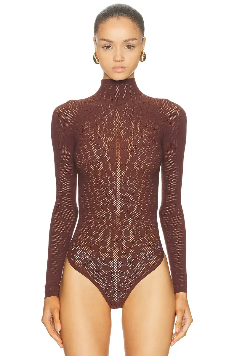 Wolford Reptile Net String Bodysuit | Thumbnail 2