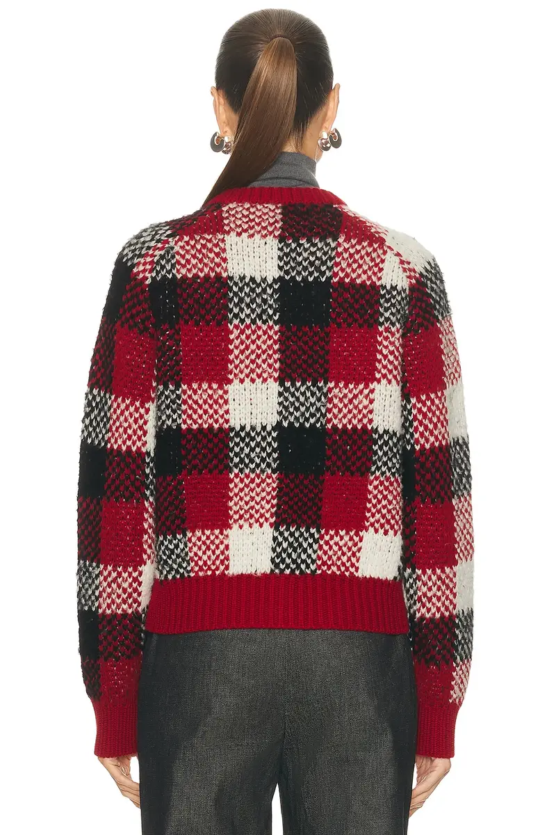 Guest In Residence Buffalo Plaid Cardigan | Thumbnail 3