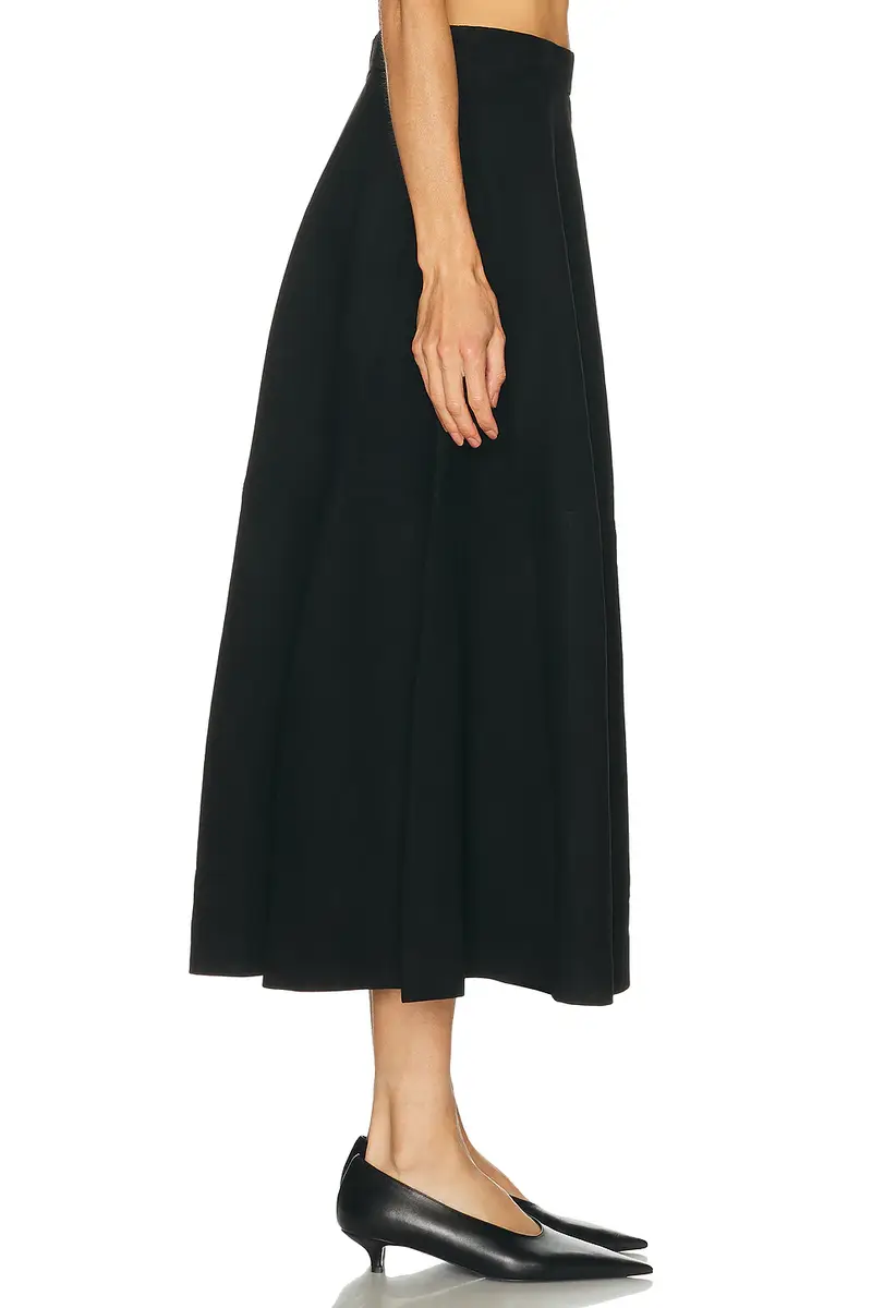 RÓHE A Line Suede Skirt | Thumbnail 3