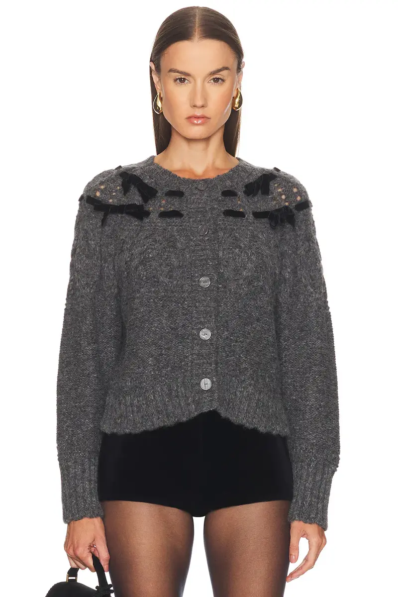 LoveShackFancy Clementian Cardigan | Image 1 LoveShackFancy Clementian Cardigan | Image 1
