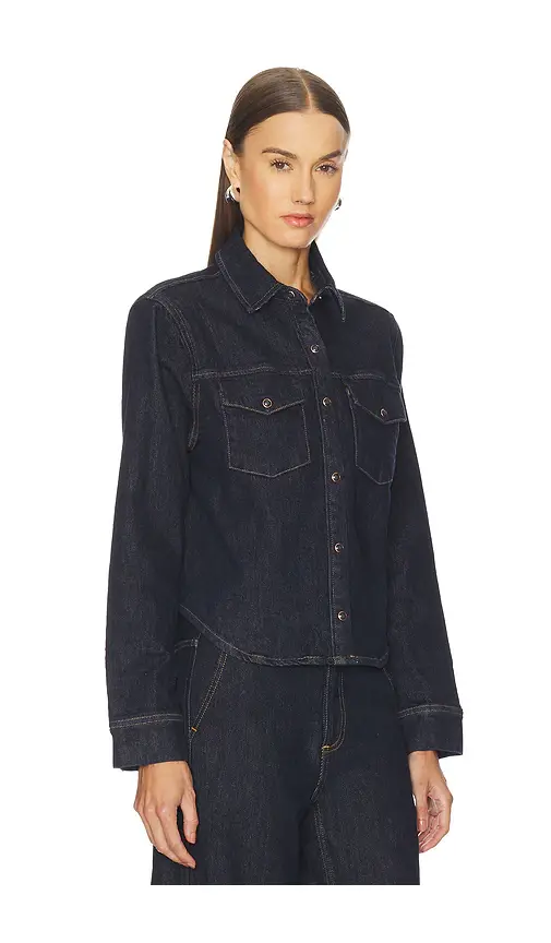 Pistola Thea Shrunken Denim Shacket | Thumbnail 2