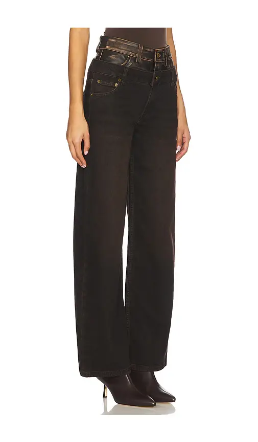 Simkhai Kove Double Waistband Wide Leg | Thumbnail 2 Simkhai Kove Double Waistband Wide Leg | Thumbnail 2