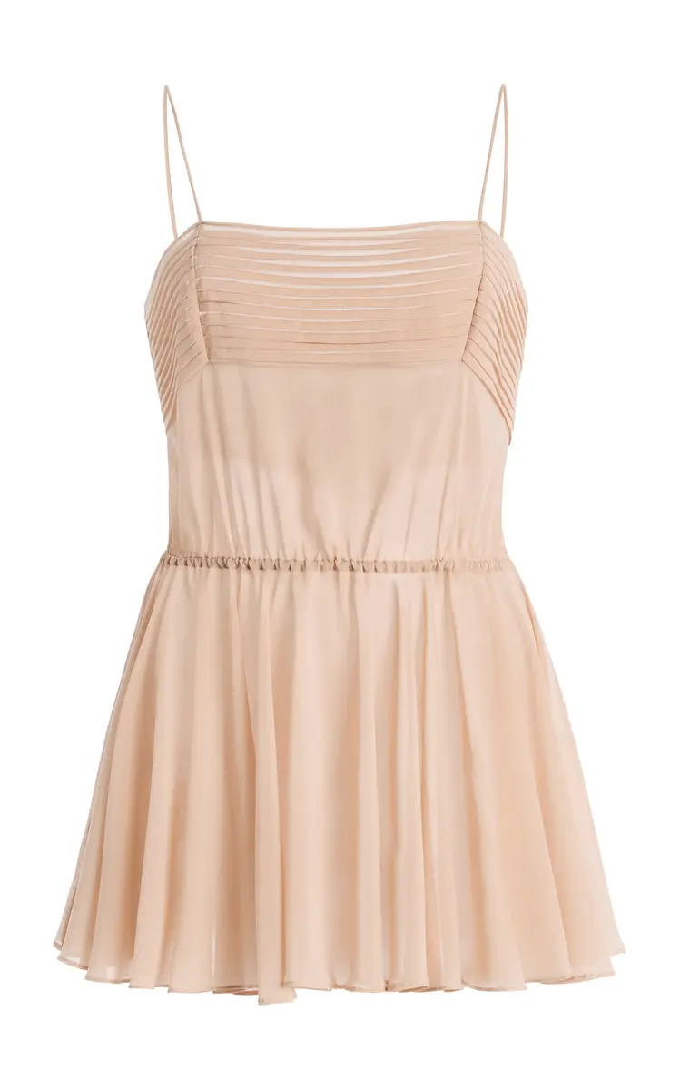 Harithand Ceres Silk Georgette Peplum Top | Thumbnail 13