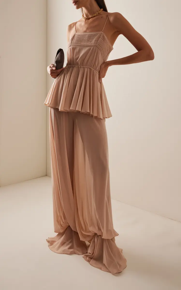 Harithand Ceres Ruffled Silk Wide-Leg Pants | Thumbnail 3 Harithand Ceres Ruffled Silk Wide-Leg Pants | Thumbnail 3