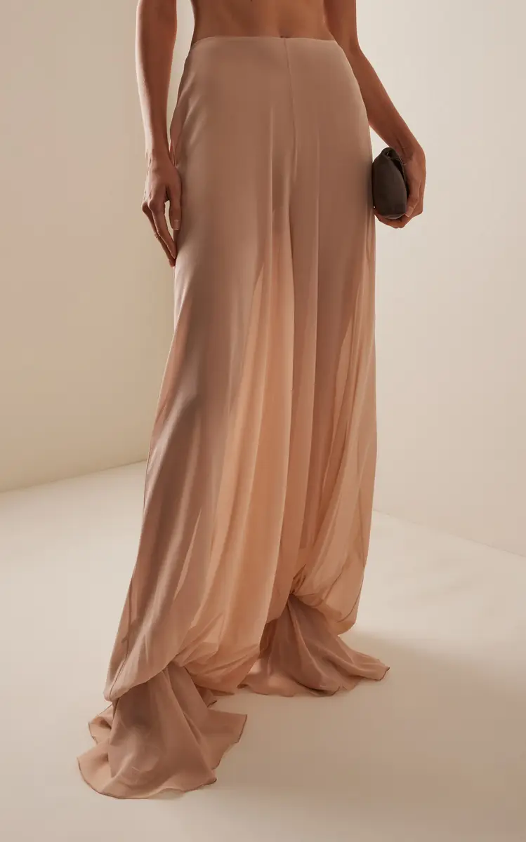 Harithand Ceres Ruffled Silk Wide-Leg Pants | Thumbnail 4 Harithand Ceres Ruffled Silk Wide-Leg Pants | Thumbnail 4