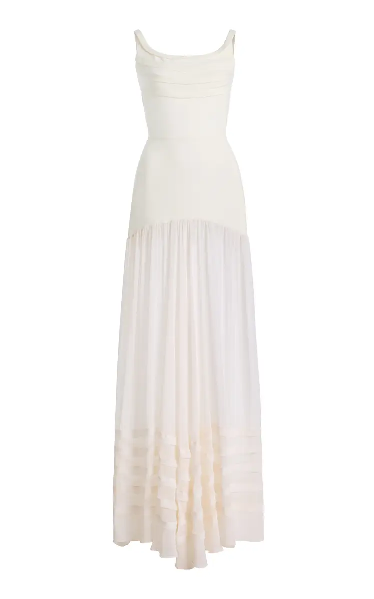 Harithand Teresa Silk Georgette Maxi Dress | Thumbnail 8
