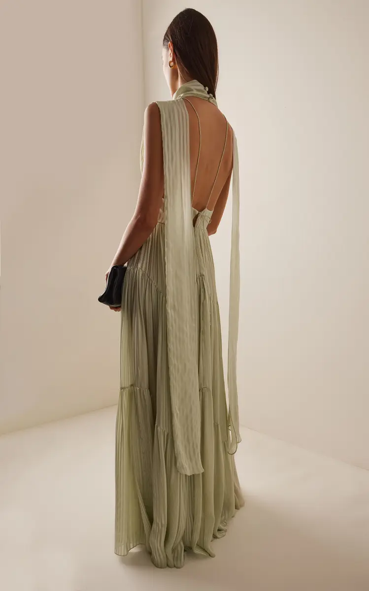 Harithand Ferrara Ruffled Silk Maxi Dress | Thumbnail 5 Harithand Ferrara Ruffled Silk Maxi Dress | Thumbnail 5