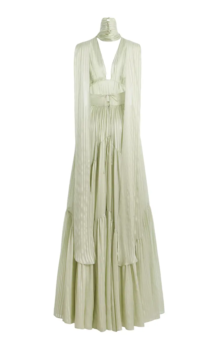 Harithand Ferrara Ruffled Silk Maxi Dress | Thumbnail 6 Harithand Ferrara Ruffled Silk Maxi Dress | Thumbnail 6