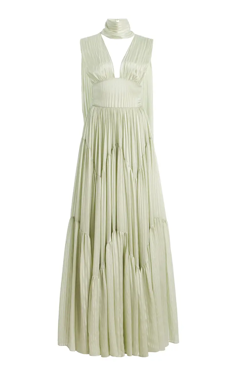 Harithand Ferrara Ruffled Silk Maxi Dress | Image 1 Harithand Ferrara Ruffled Silk Maxi Dress | Image 1