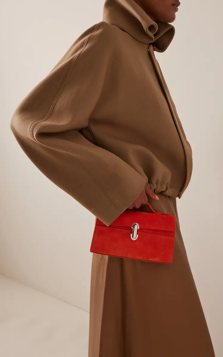 Savette The Symmetry Suede Pochette | Thumbnail 2 Savette The Symmetry Suede Pochette | Thumbnail 2
