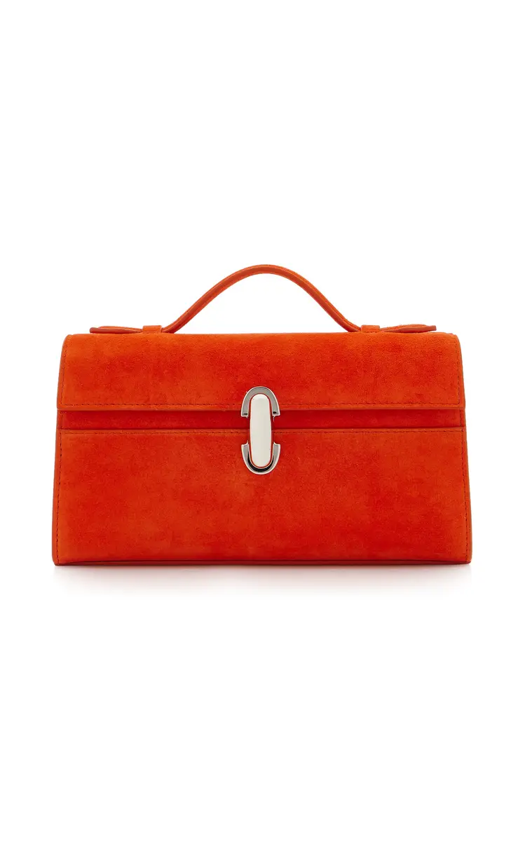 Savette The Symmetry Suede Pochette | Image 1 Savette The Symmetry Suede Pochette | Image 1