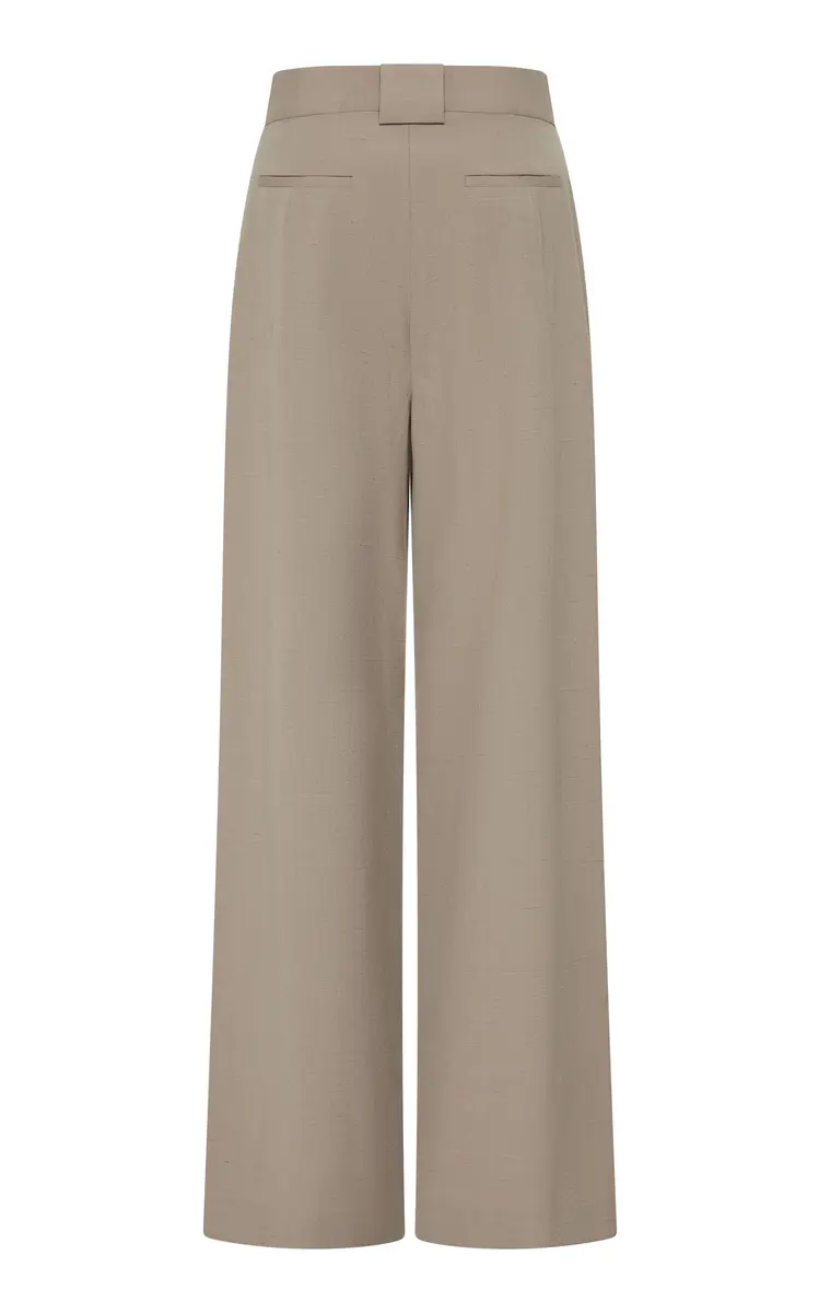 St. Agni Pleated Wool-Blend Wide-Leg Pants | Thumbnail 5