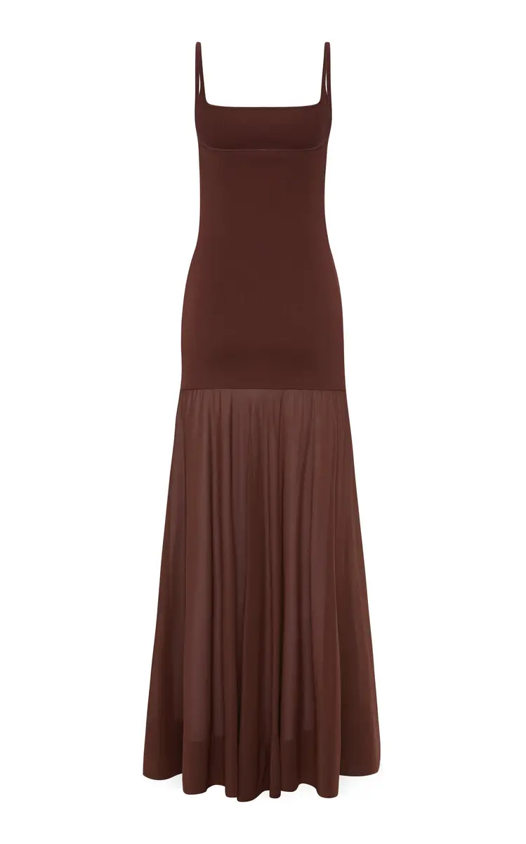 St. Agni Knit and Silk Maxi Dress | Thumbnail 5 St. Agni Knit and Silk Maxi Dress | Thumbnail 5