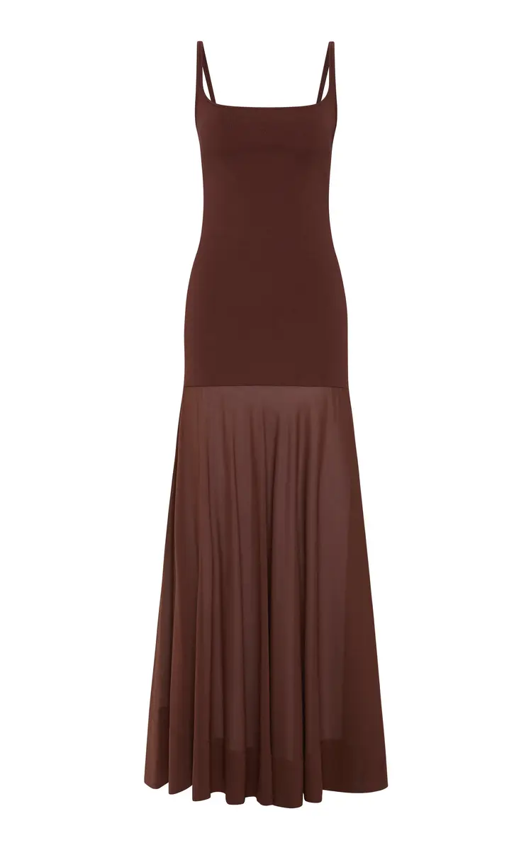 St. Agni Knit and Silk Maxi Dress | Thumbnail 6 St. Agni Knit and Silk Maxi Dress | Thumbnail 6