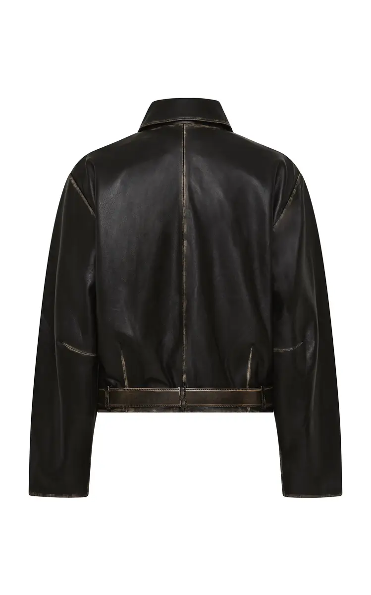 St. Agni Belted Brushed-Leather Jacket | Thumbnail 5 St. Agni Belted Brushed-Leather Jacket | Thumbnail 5