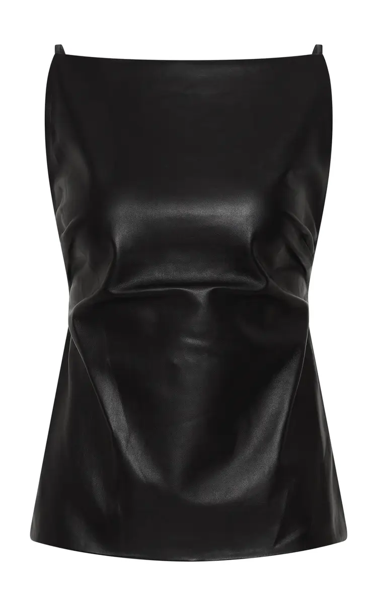 St. Agni Open-Back Leather Top | Thumbnail 3 St. Agni Open-Back Leather Top | Thumbnail 3