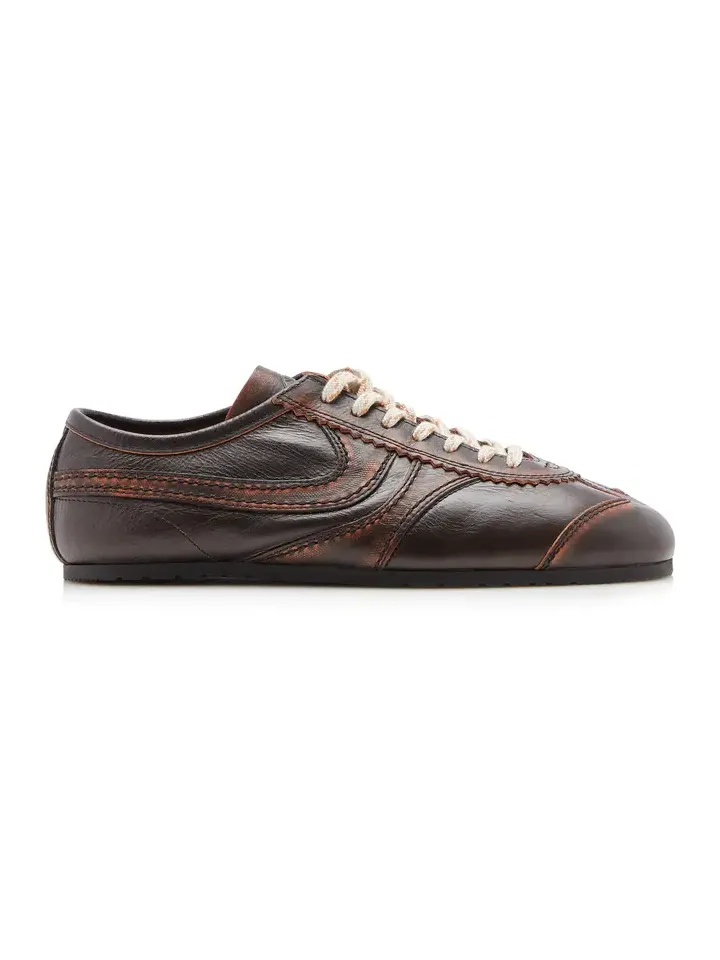Panelled Leather Sneakers Panelled Leather Sneakers