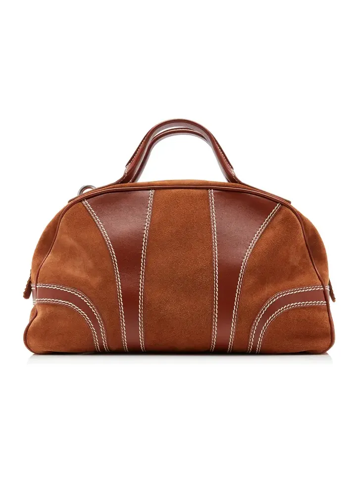 Dries Van Noten Dustin Leather Bowling Bag
