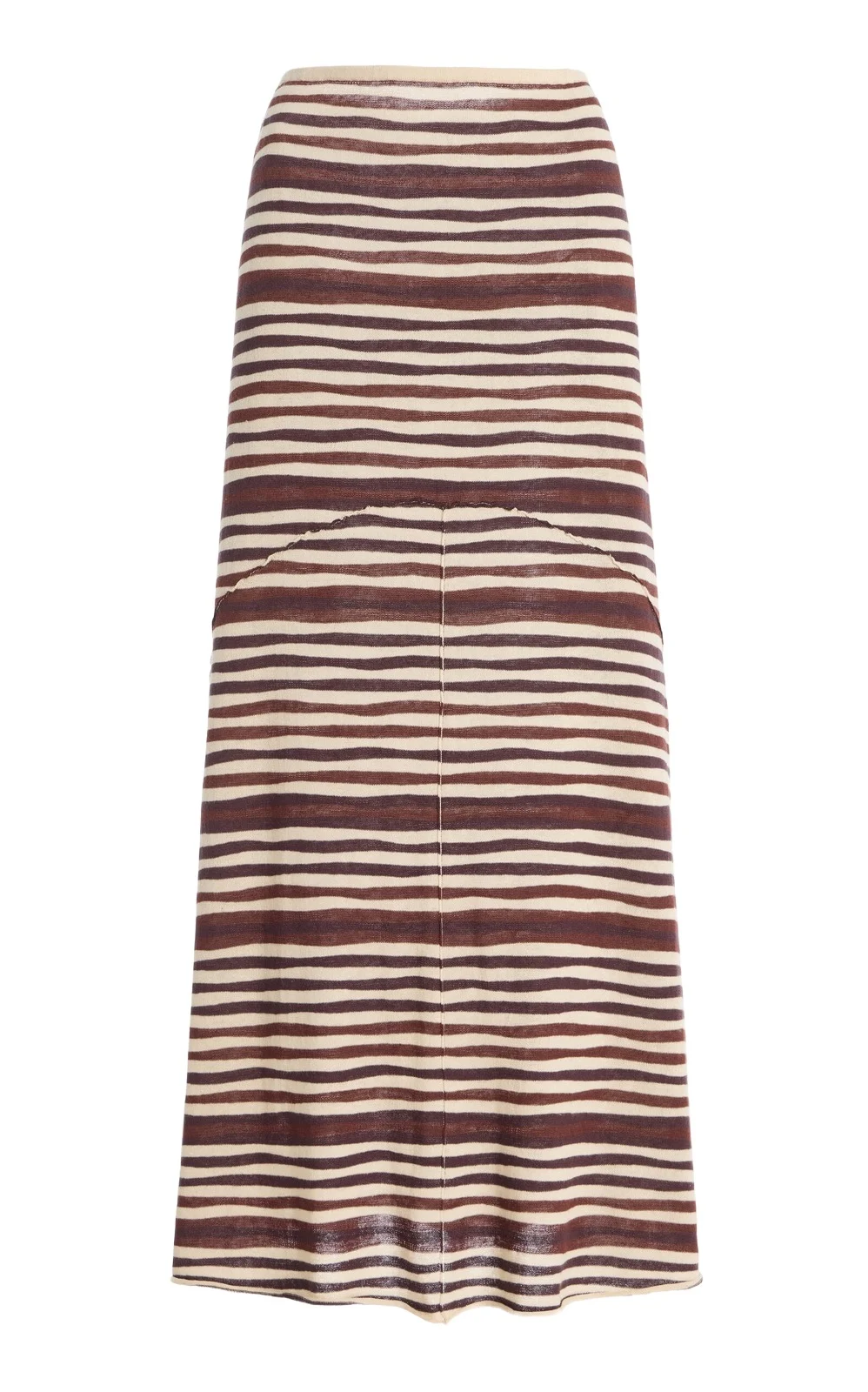 Zulu & Zephyr Exclusive Striped Knit Midi Skirt