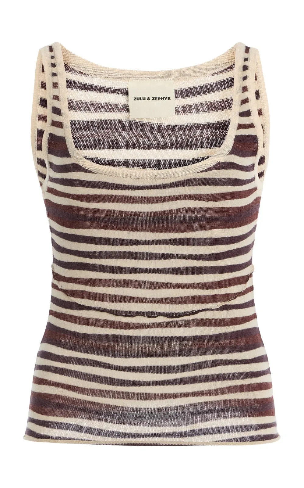 Zulu & Zephyr Exclusive Striped Knit Tank Top
