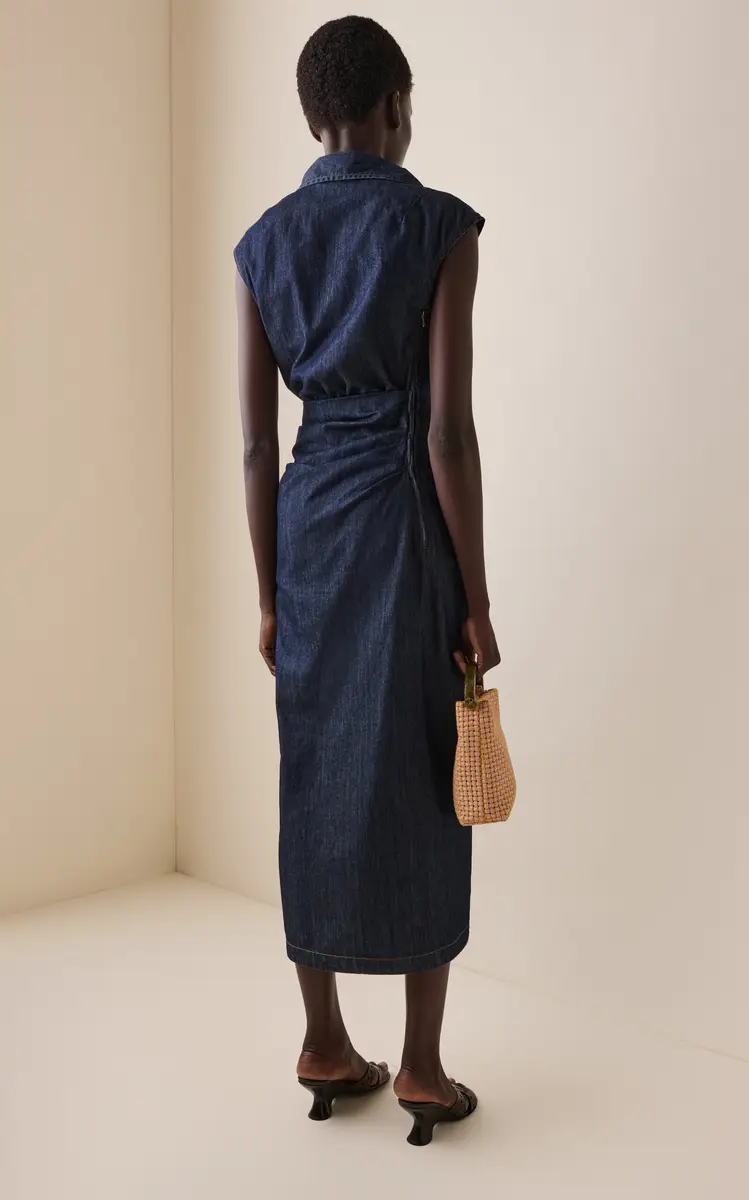 Dries Van Noten Davyl Denim Midi Dress | Thumbnail 4 Dries Van Noten Davyl Denim Midi Dress | Thumbnail 4