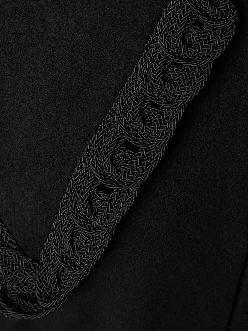 BODE Dover Belted Embroidered Wool Coat | Thumbnail 5