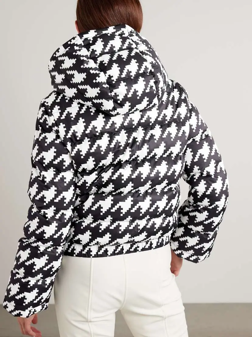 Perfect Moment Polar Flare Quilted Houndstooth Down Ski Jacket | Thumbnail 4
