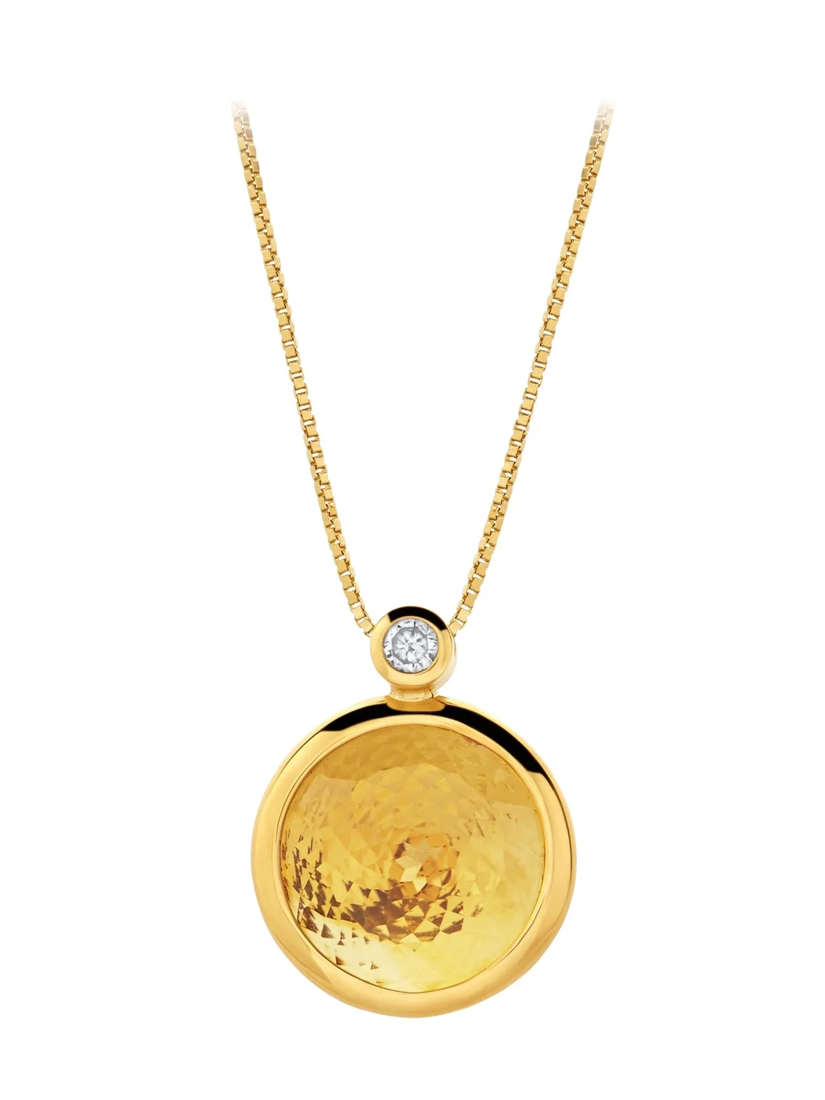 Special Lapidation Citrine Necklace