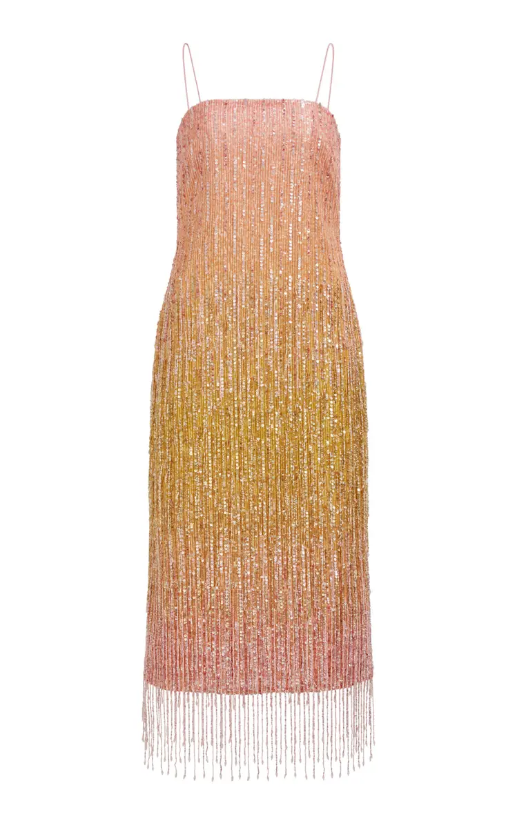 Aje Amulet Sequined Linen-Blend Midi Dress | Thumbnail 5 Aje Amulet Sequined Linen-Blend Midi Dress | Thumbnail 5