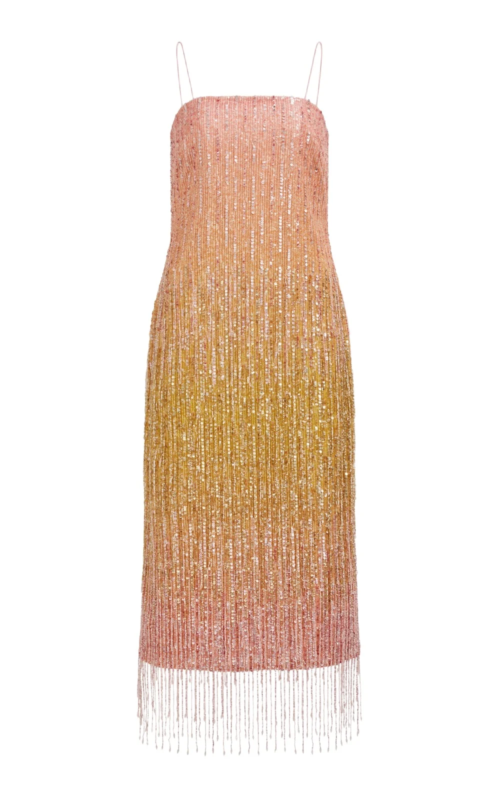 Aje Amulet Sequined Linen-Blend Midi Dress
