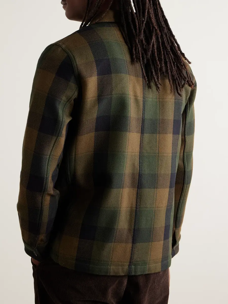 Portuguese Flannel Labura Checked Organic Cotton-Twill Overshirt - Men | Thumbnail 3 Portuguese Flannel Labura Checked Organic Cotton-Twill Overshirt - Men | Thumbnail 3