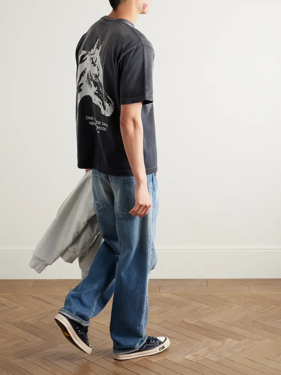 Neighborhood One of These Days Logo-Print Cotton-Jersey T-Shirt - Men | Thumbnail 2 Neighborhood One of These Days Logo-Print Cotton-Jersey T-Shirt - Men | Thumbnail 2