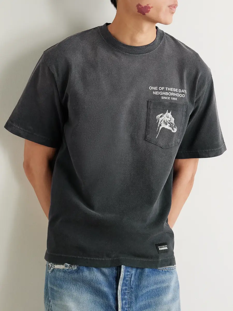 Neighborhood One of These Days Logo-Print Cotton-Jersey T-Shirt - Men | Thumbnail 3 Neighborhood One of These Days Logo-Print Cotton-Jersey T-Shirt - Men | Thumbnail 3