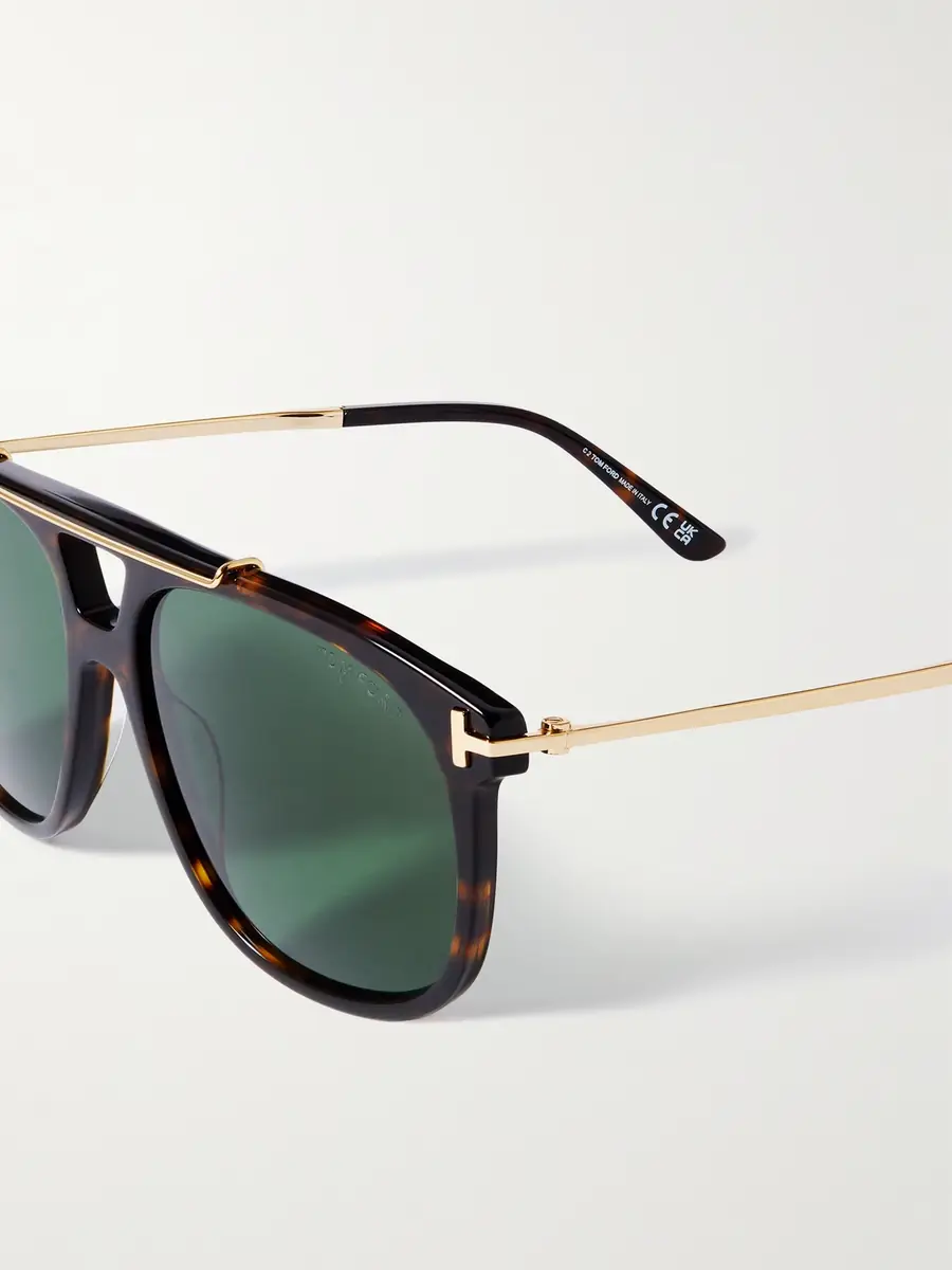 Tom Ford Sam Aviator-Style Tortoiseshell Acetate Sunglasses - Men | Thumbnail 3 Tom Ford Sam Aviator-Style Tortoiseshell Acetate Sunglasses - Men | Thumbnail 3