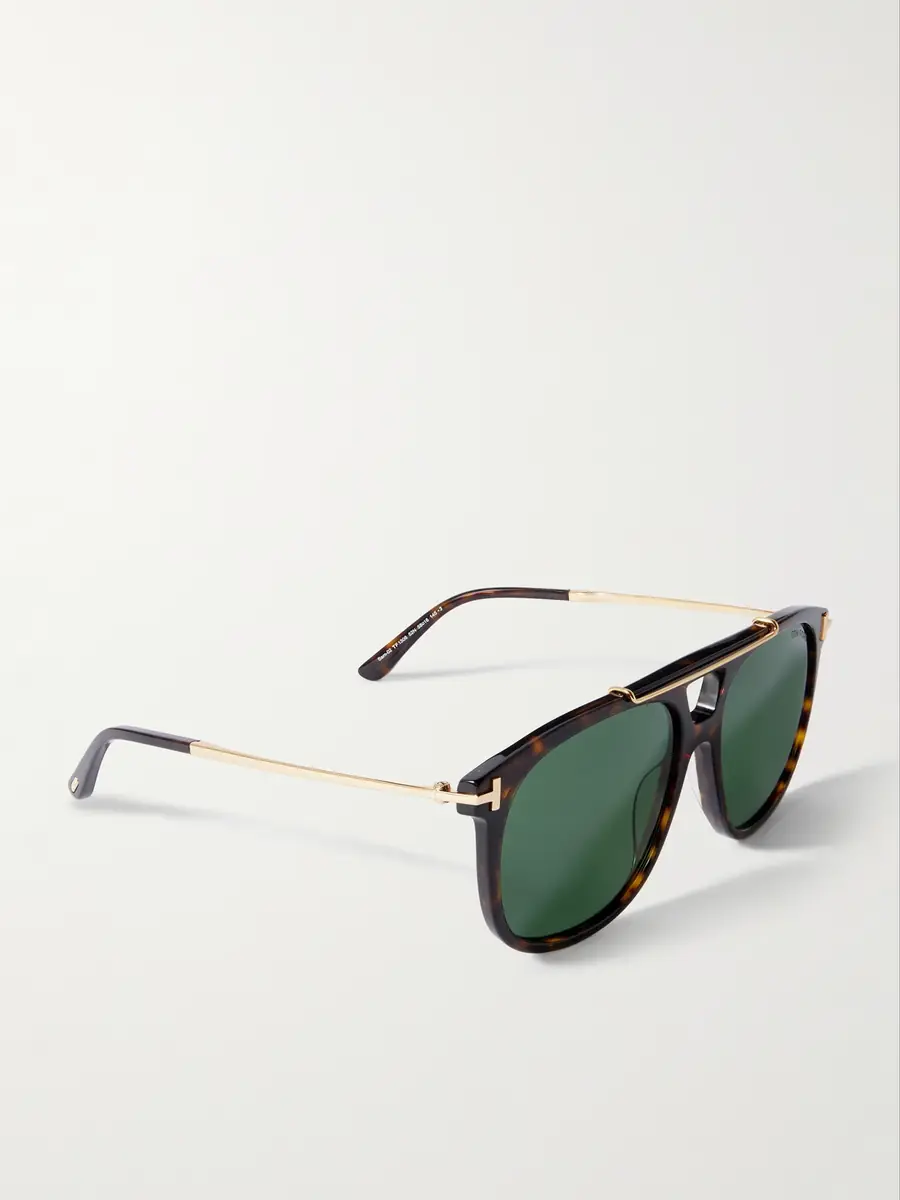 Tom Ford Sam Aviator-Style Tortoiseshell Acetate Sunglasses - Men | Thumbnail 4 Tom Ford Sam Aviator-Style Tortoiseshell Acetate Sunglasses - Men | Thumbnail 4
