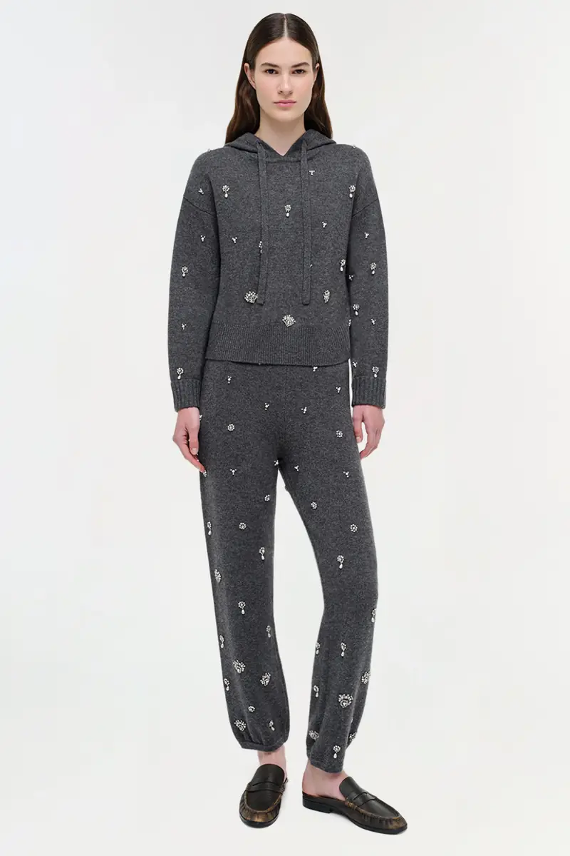 Simkhai Karmen Embellished Cashmere Hoodie | Thumbnail 2 Simkhai Karmen Embellished Cashmere Hoodie | Thumbnail 2