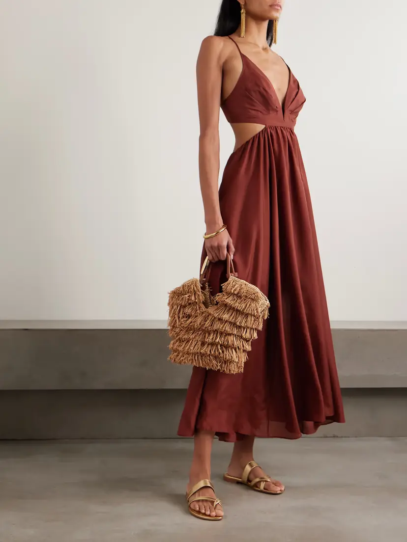 Zimmermann Wanderlust Cutout Silk-poplin Maxi Dress | Thumbnail 2 Zimmermann Wanderlust Cutout Silk-poplin Maxi Dress | Thumbnail 2