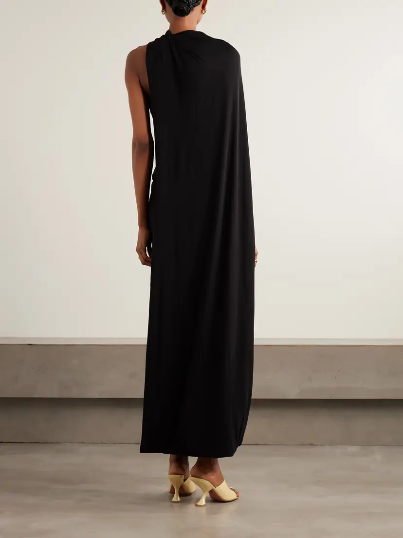 Cult Gaia Corsica Strapless Cape-effect Stretch-crepe Maxi Dress | Thumbnail 3