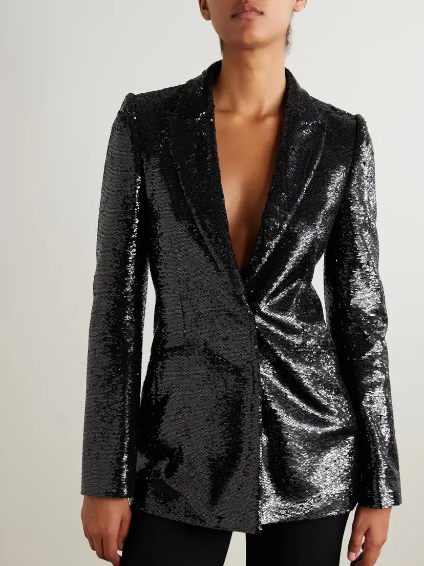 Carolina Herrera Sequined Tulle Blazer | Thumbnail 3