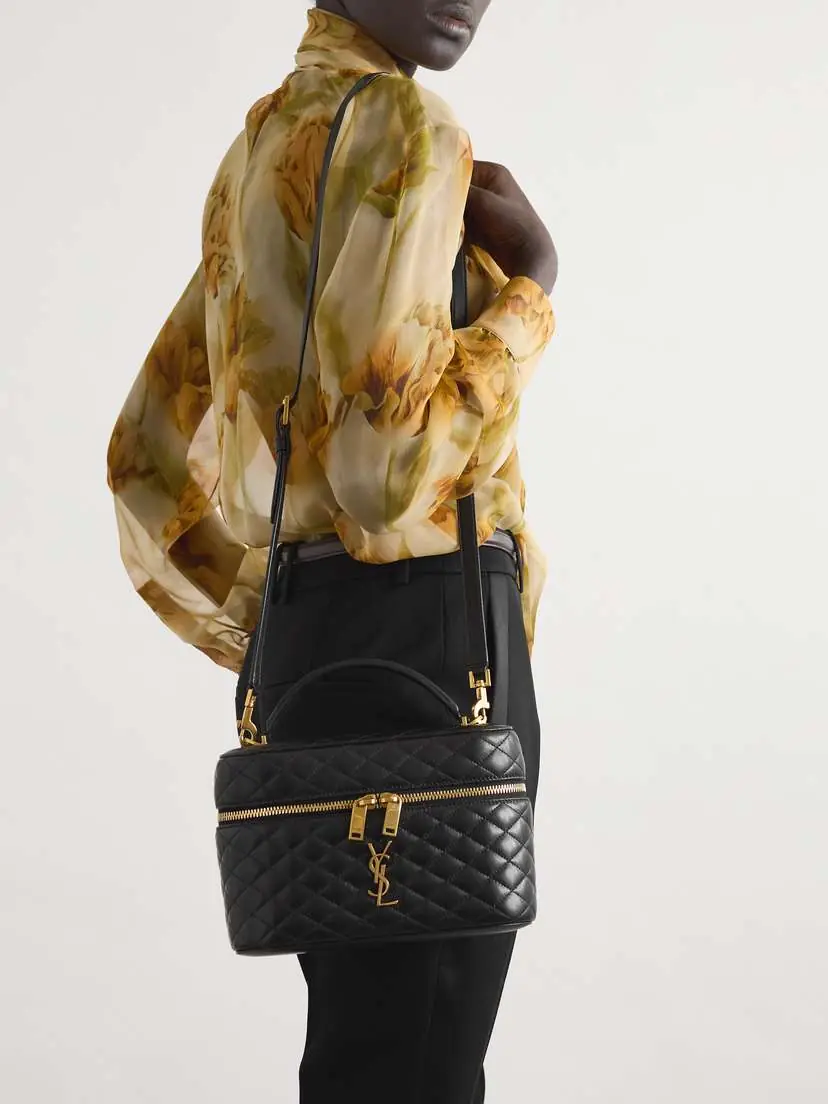 Saint Laurent Gaby Vanity Large Quilted Leather Shoulder Bag | Thumbnail 6 Saint Laurent Gaby Vanity Large Quilted Leather Shoulder Bag | Thumbnail 6
