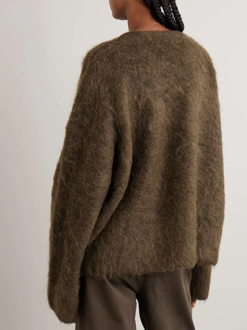 TOTEME Brushed Alpaca-blend Sweater | Thumbnail 3