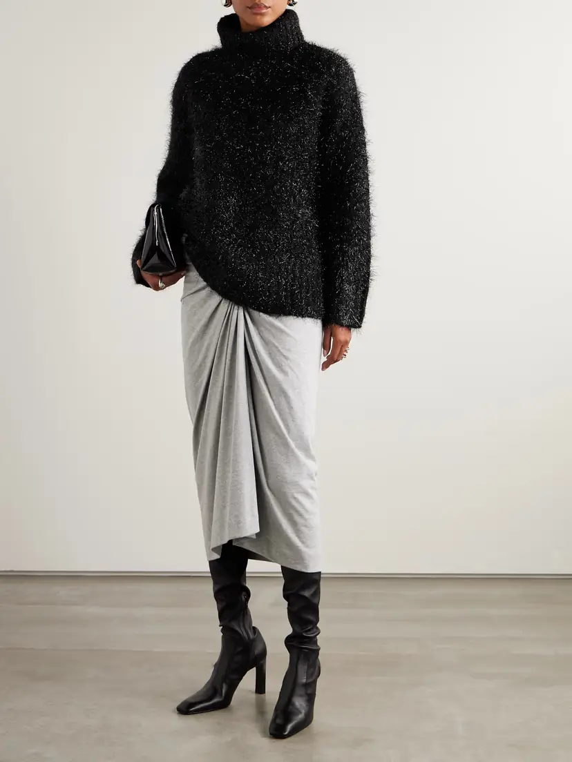 Dries Van Noten Metallic Wool-blend Turtleneck Sweater | Thumbnail 2 Dries Van Noten Metallic Wool-blend Turtleneck Sweater | Thumbnail 2