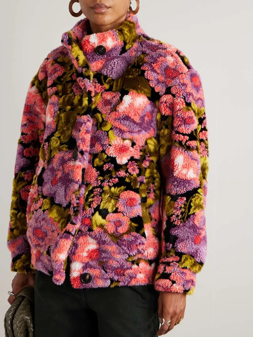 Dries Van Noten Floral-print Fleece Jacket | Thumbnail 3
