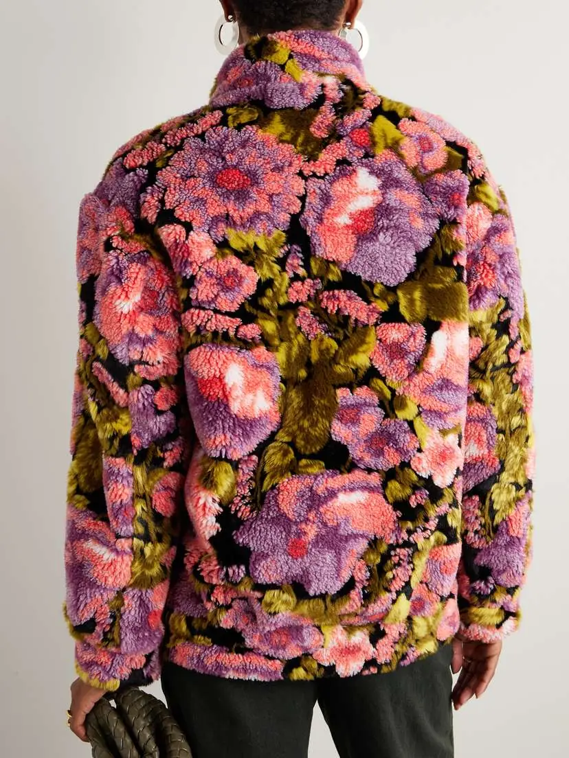 Dries Van Noten Floral-print Fleece Jacket | Thumbnail 4
