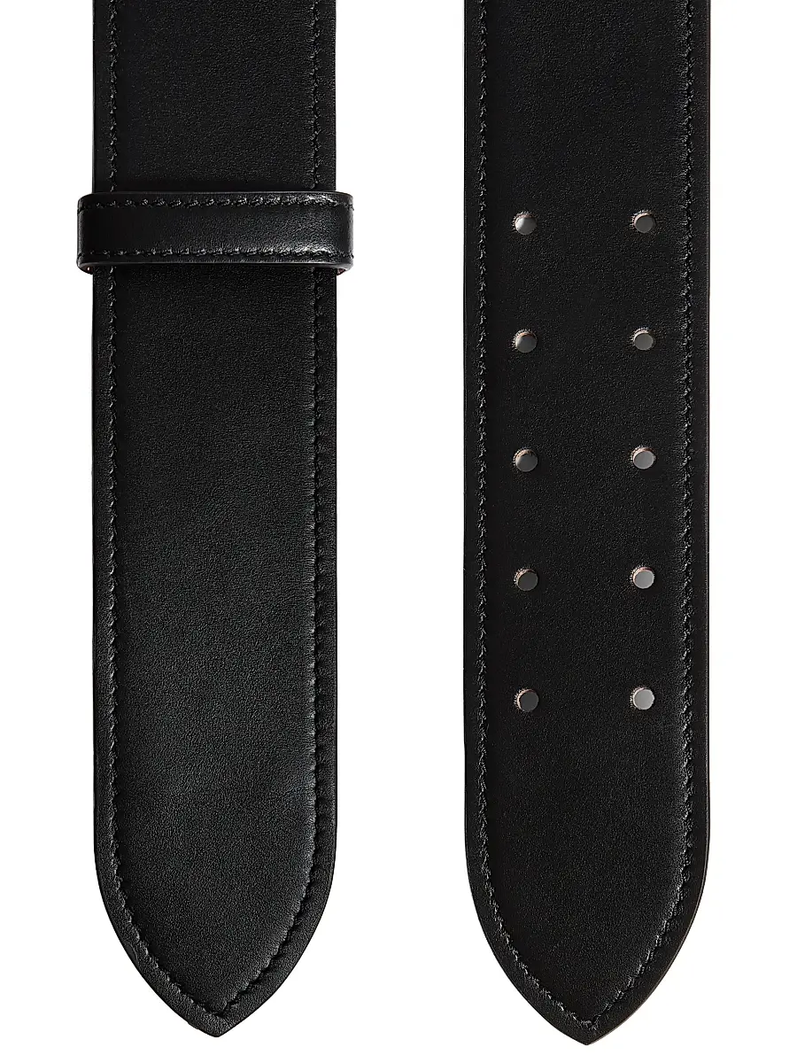 Khaite Women's Theo Leather Belt - Black | Thumbnail 2